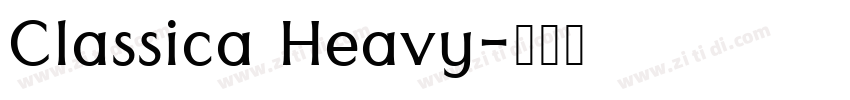 Classica Heavy字体转换